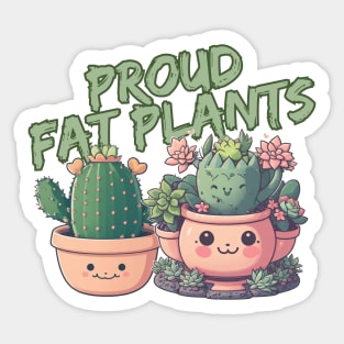 Gardening - Proud fat plants Sticker